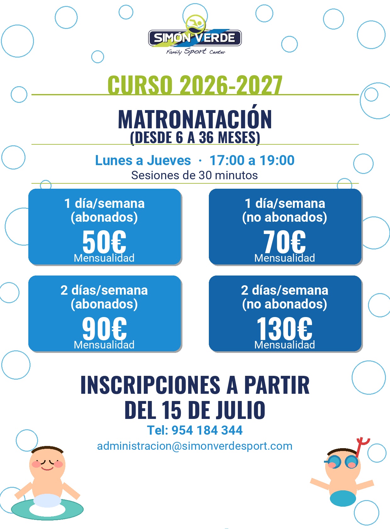 ESCUELA DE MATRONATACION