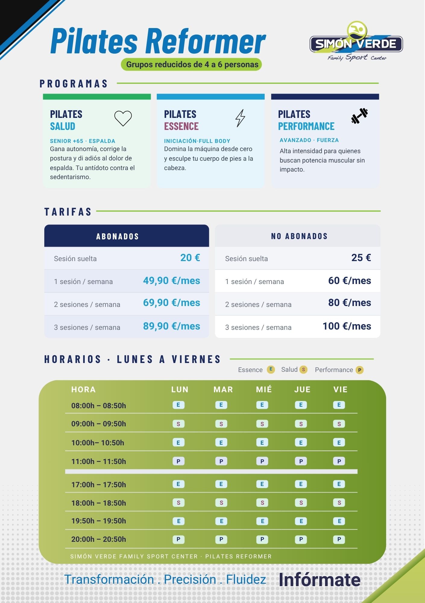 NUEVO SERVICIO PILATES REFORMER