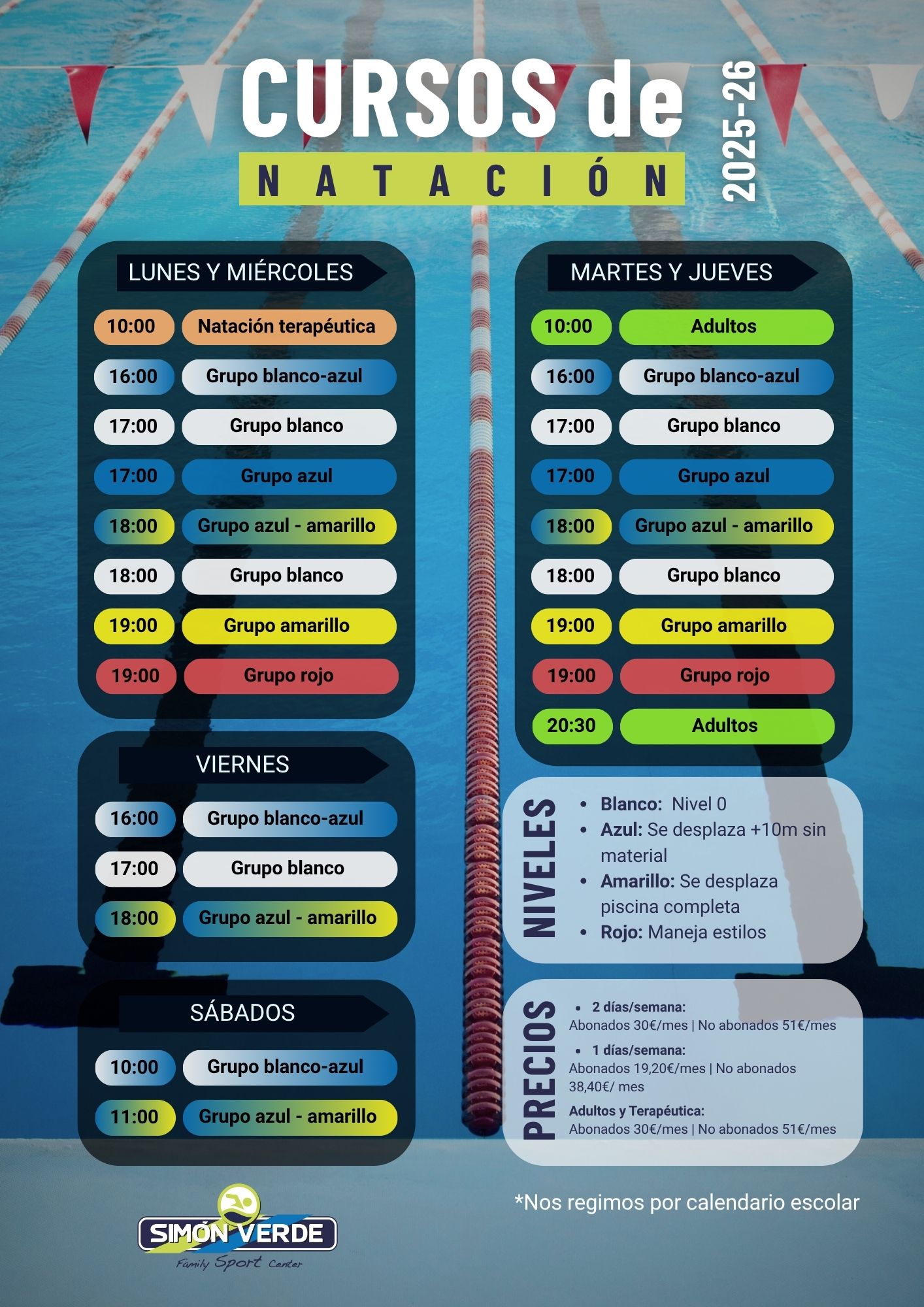 CURSOS DE NATACIÓN temporada 25-26