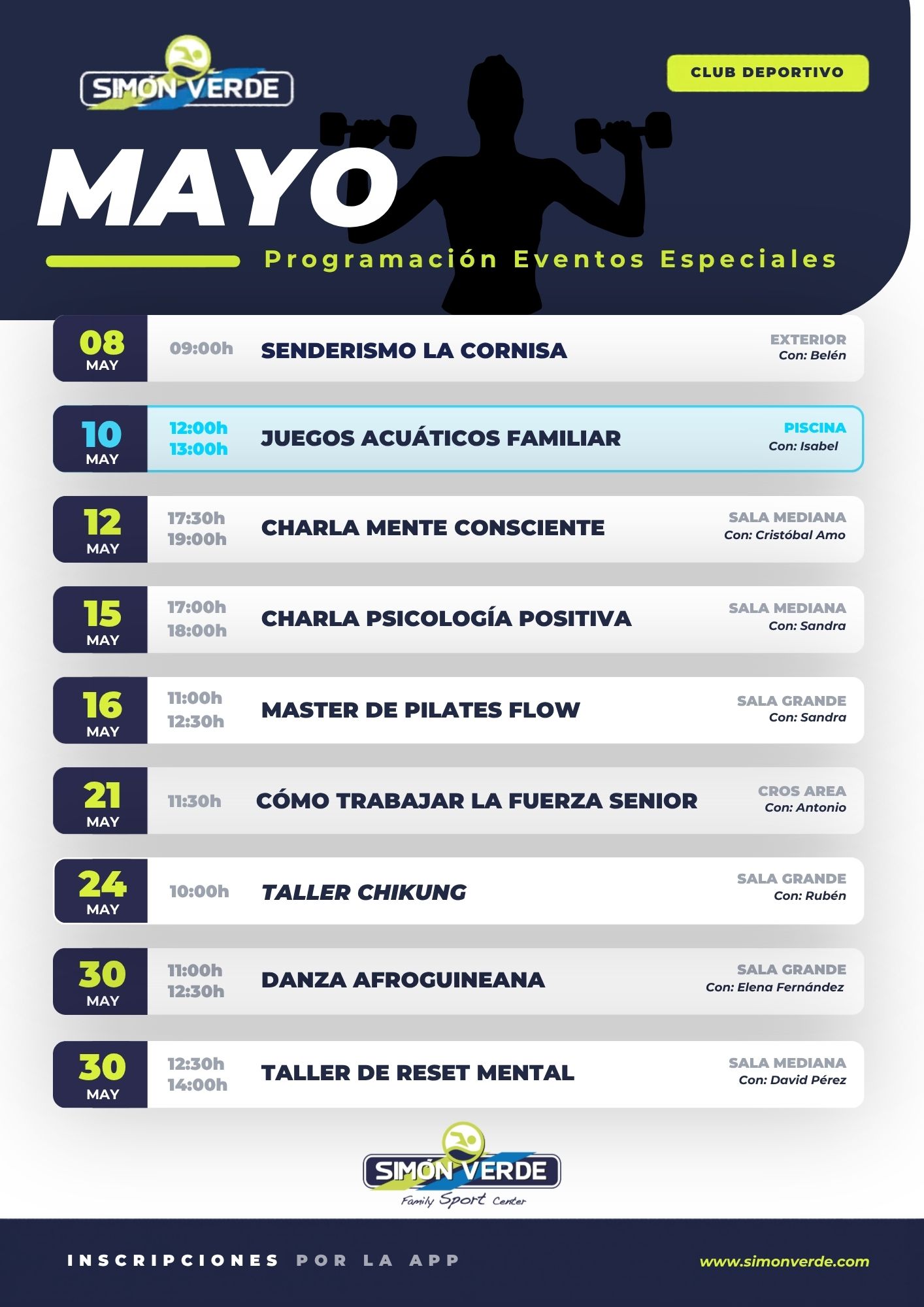 ACTIVIDADES ESPECIALES MAYO