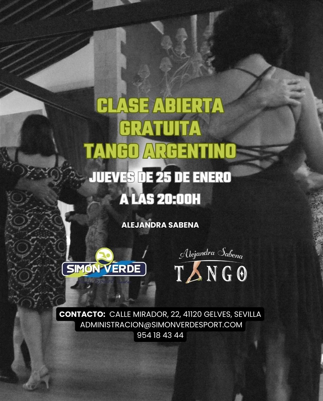 ¡Atención clase GRATIS de tango argentino en Sevilla!